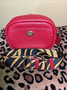 NEW COACH  Lunar New Year’s Camera Pebbled Leather Crossbody Bag